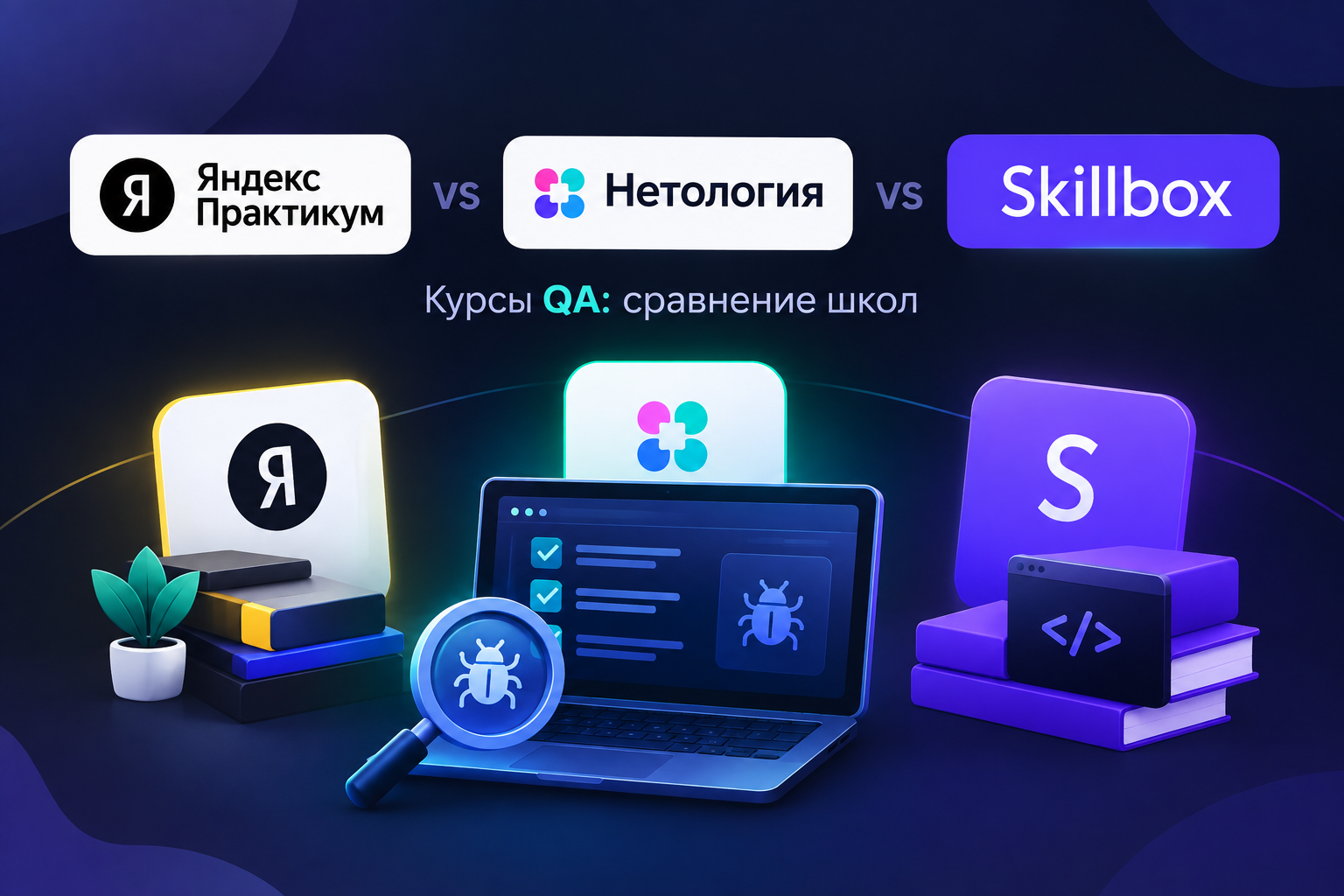 Тестировщик ПО с нуля: Яндекс Практикум, Нетология или Skillbox? Честное сравнение курсов